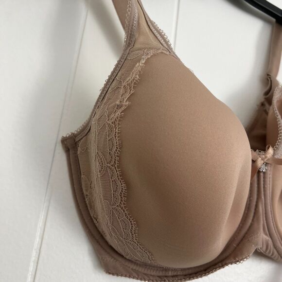 Wacoal -  Retro Chic Seamless Underwire Contour Bra 853186 - Nude 32H - Picture 3 of 10